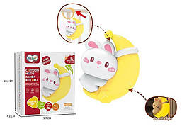 Нічник Зайченя м’яке світло на батарейках