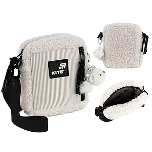 Сумка-кросбоді для підлітків Kite Education teens (тедді тканина, брелок) K25-2520-3