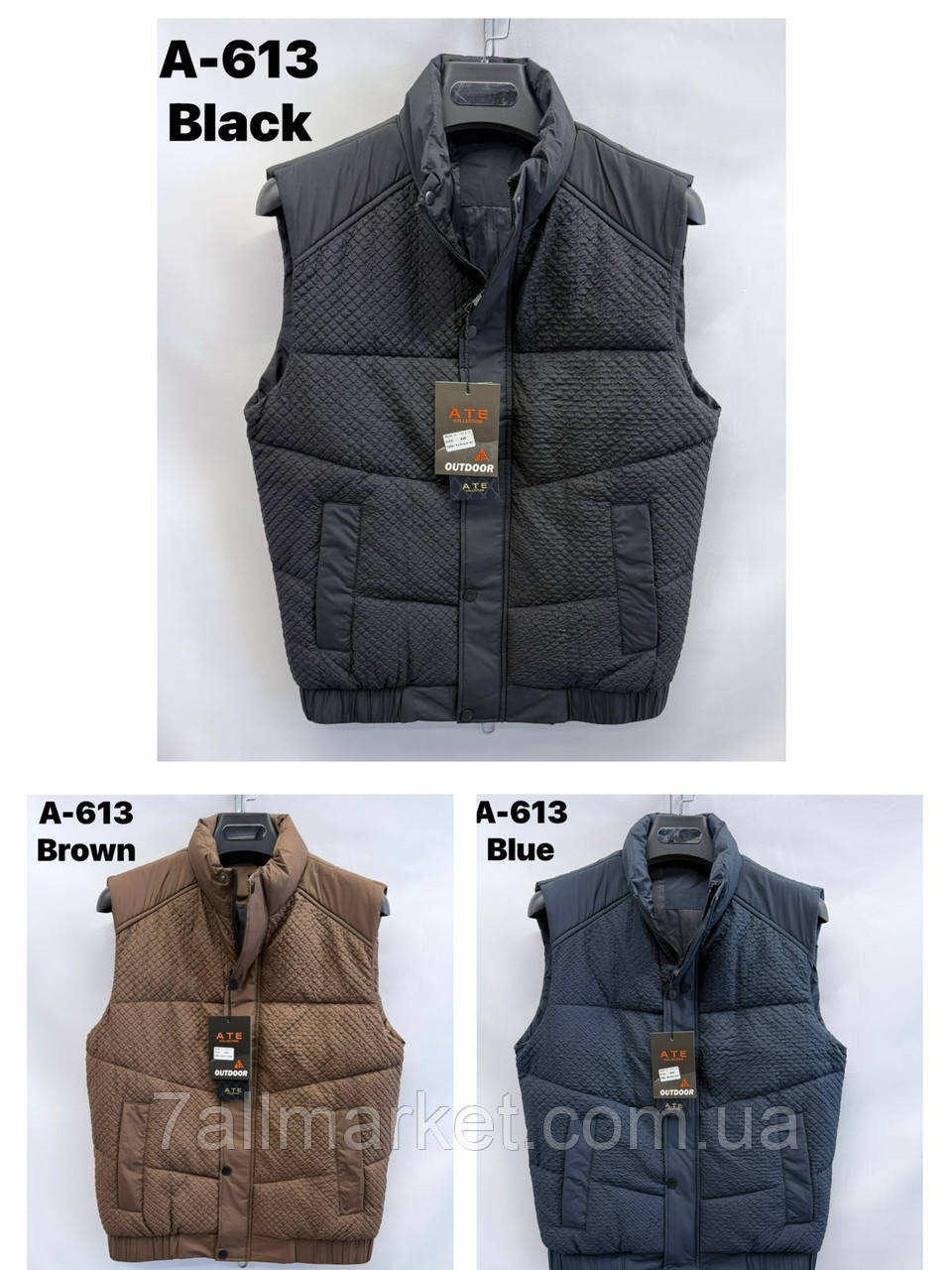 Жилетка чоловіча демісезонна р-ри 48-56 (3кв) "OKMEL" купити недорого від прямого постачальника