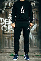 Чорний спортивний костюм Jordan 23 logo | джордан