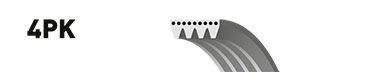 Приводний ремінь на БМВ Е60, Е61 (Bmw E60, E61, X3, X5 E53, E70) Gates 4PK843SF