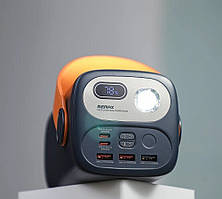 Повербанк Remax RPP-100 Gutitan QC+PD 100W 60000 mAh 222Wh Power Bank ліхтарик USB Type-C для ноутбука