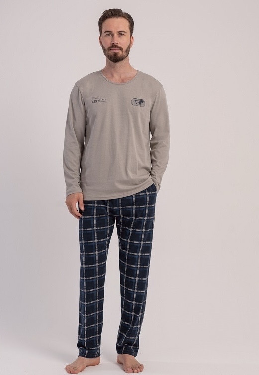 Чоловічі піжами з довгими штанами та кофточкою. Vinetta 503094, фото 1