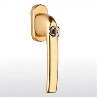 Ручка віконна з ключем GreenteQ FG10 F3 матове золото