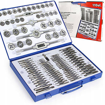 Набір мітчиків і плашок 110 шт. Silver S10290