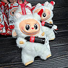 Фігурка-брелок біла Labubu Surprise 18см Coca-Cola/ М'яка іграшка брелок Лабуба Кола Монстр POP MART, фото 4