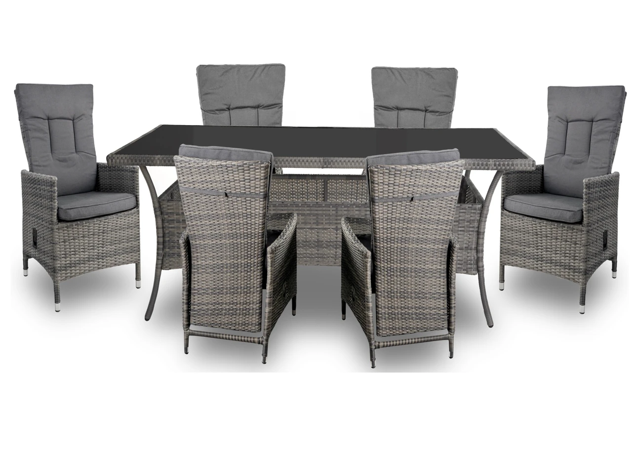 Універсальний садовий комплект LORENS TABLE 8 стільців HARDY, фото 1