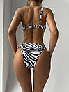 Роздільний купальник жіночий - Зебра, фото 2