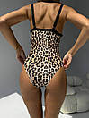 Цільний купальник жіночий - Леопардовий, фото 2