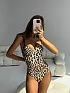 Цільний купальник жіночий - Леопардовий, фото 3