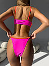 Роздільний купальник жіночий - Рожевий, фото 2