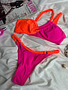Роздільний купальник жіночий - Рожевий, фото 4
