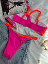 Роздільний купальник жіночий - Рожевий, фото 5