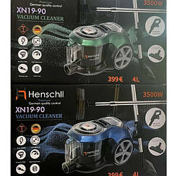 Пилосос колбовий Henschll XN 19-90 3500Вт Контейнерний пилосос циклонного типу 4л без мішка для збору пилу