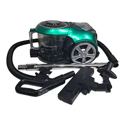 Зручний безмішковий пилосос для сухого прибирання Henschll HS-1990 зел Контейнерний пилосос 4л з керуванням на ручці зеленого коль