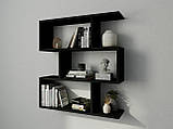 Полиця навісна на стіну MebelProff Trend 16, книжкова полиця, декоративна полиця в кімнату, будинок., фото 3