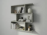 Полиця навісна на стіну MebelProff Trend 16, книжкова полиця, декоративна полиця в кімнату, будинок., фото 7