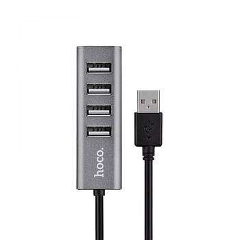 Концентратор USB HUB Hoco HB1 Line Machine USB to 4 USB Tarnish