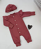 Теплий комплект одягу для дівчинки (трьохнитка з начісом), фото 4