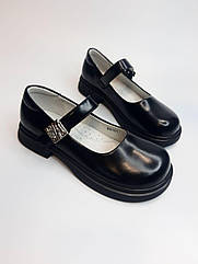 Туфлі для дівчинки Apawwa 5701 black чорні р.33 останні!