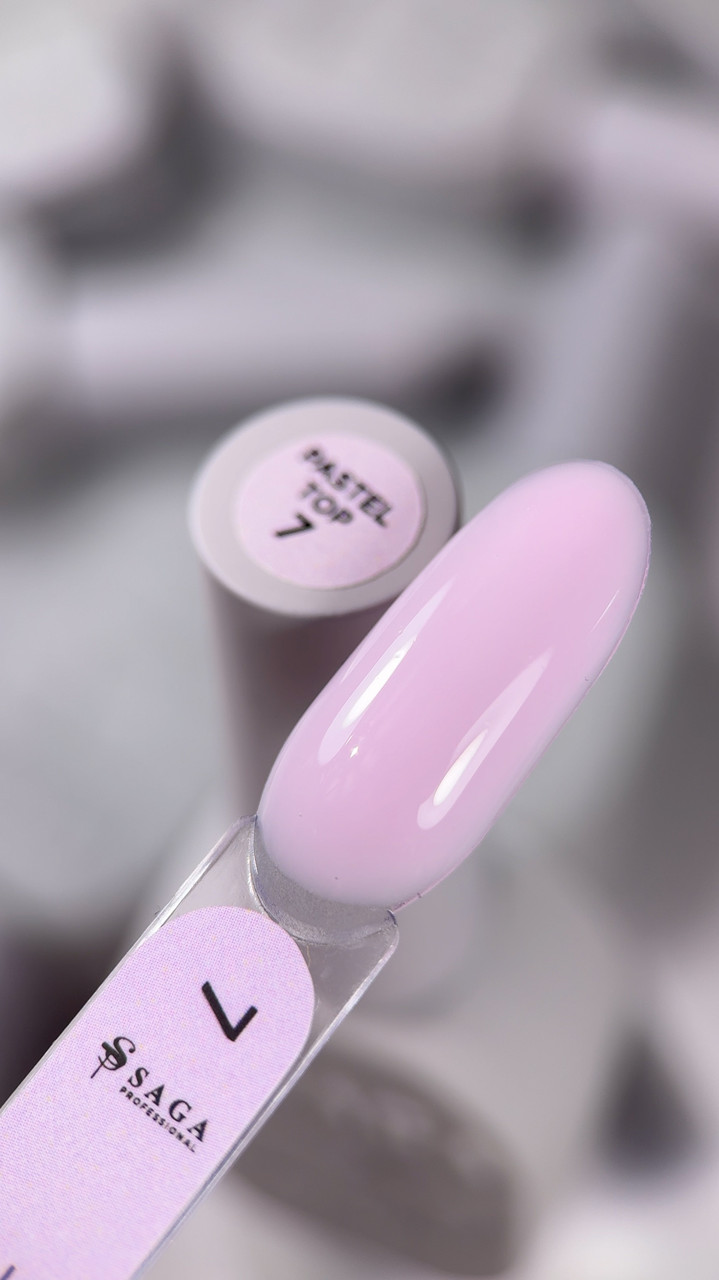 Топ кольоровий без липкого шару SAGA Professional Pastel Top №7, 10 мл