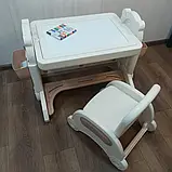 Універсальний дитячий столик для творчості зі стіл-трансформером мольберт пісочниця для дітей до 5 років, фото 8