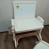 Універсальний дитячий столик для творчості зі стіл-трансформером мольберт пісочниця для дітей до 5 років, фото 9