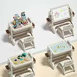 Універсальний дитячий столик для творчості зі стіл-трансформером мольберт пісочниця для дітей до 5 років, фото 3