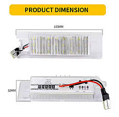 Нове LED підсвічування номера Alfa Romeo 147 156 Brera Giulietta Type 940 MiTo Romeo GT Spider 939 Підсвічування LED