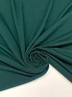 Тканина стрейч-кулір, 95% бавовна,  темно-зелений, Туреччина, 190 г/м2, 180 см