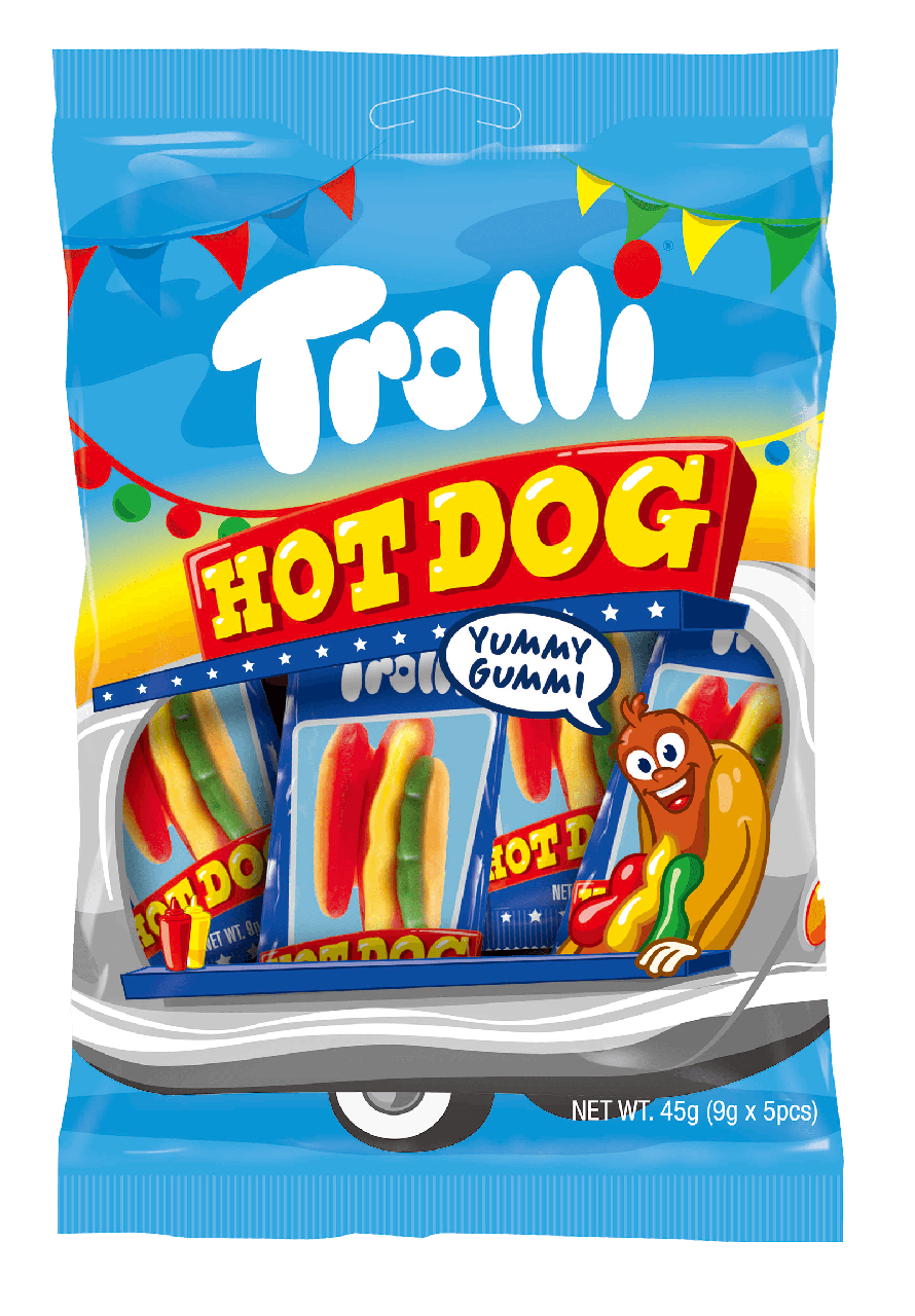 Мармелад жувальний Hot Dog 45г*24шт ТМ Trolli, фото 1