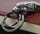 Брелок-карабін для ключів Honest Jaguar Chromium. Брелок атомобильний на ключі Ягуар Хром, фото 3