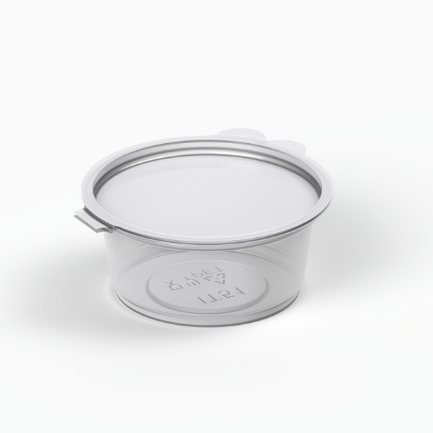 Коробка пластикова для соусів 50 мл IT-51 (В/Р 6.2 см, З/Р 6,5 см, Висота 2,8 см), 1/2400