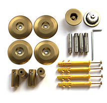 Рушникосушарка водяна NAVIN Камелія 500 х 800 матове золото, фото 5