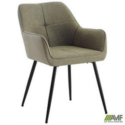 Крісло Ariel чорний/тканина зелений