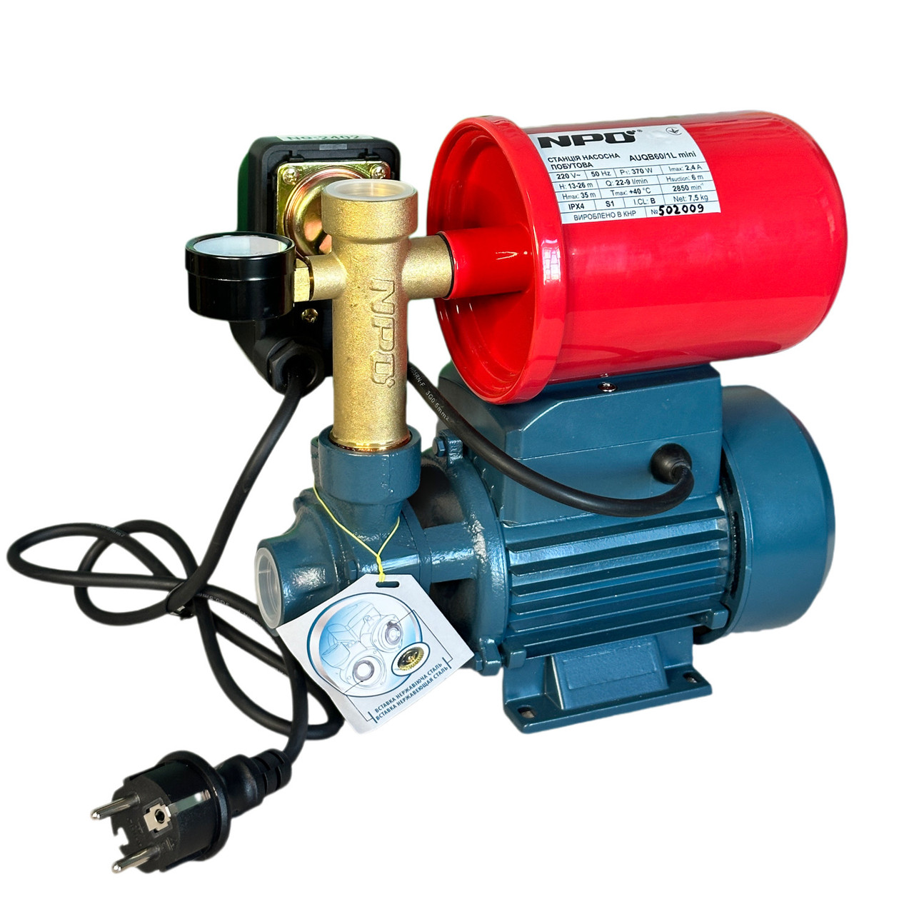 Станція насосна AU QB60/1L min, фото 1