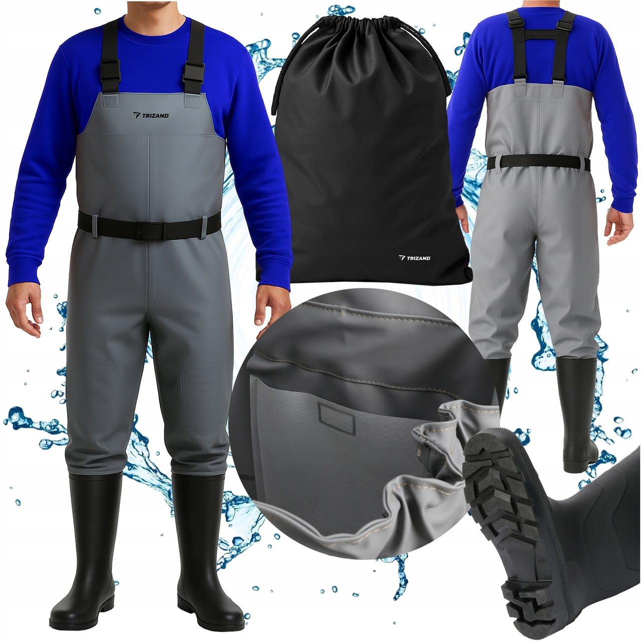 Комбінезон рибальський вейдерси Trizand 25891 р. 42 Заброди