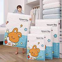 Вакуумний пакет із клапаном потовщений РА + РЕ 40 х 60 см зайченя