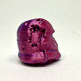 Череп у шоломі штурмовика – 3D-друкований брелок з двоколірного пластику, фото 5