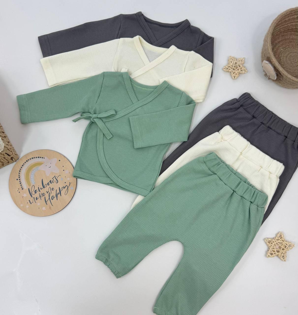 Комплект для новонародженого: розпашонка + штанці, фото 1