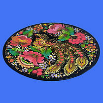 Тарілка 20 см у подарунковому пакуванні "Диво Птах", з авторським петриківським розписом, фото 3