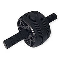 Ролик для преса одноколесний чорний з килимком PO-1613-Black