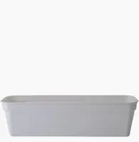 Вазон "Глорія" балконний 60*18см. (біла роза)