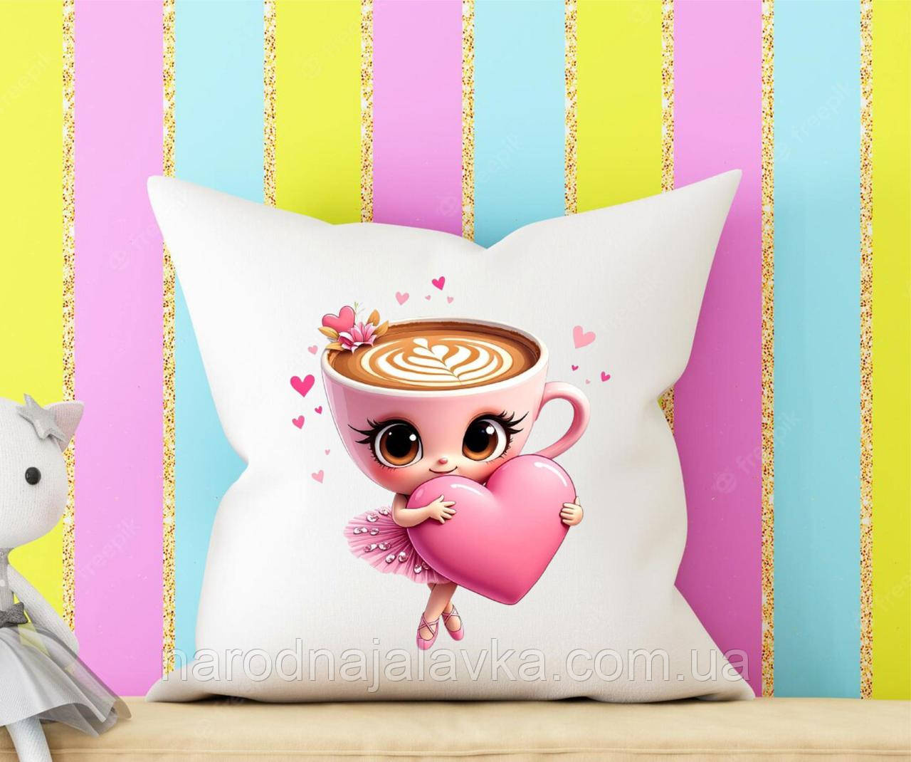 Подушка плюшева «Балерина Капучино».