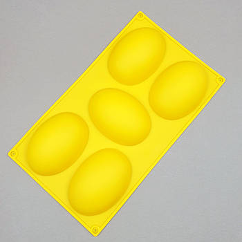 Силіконова форма для десертів Яєчки — 5 шт.