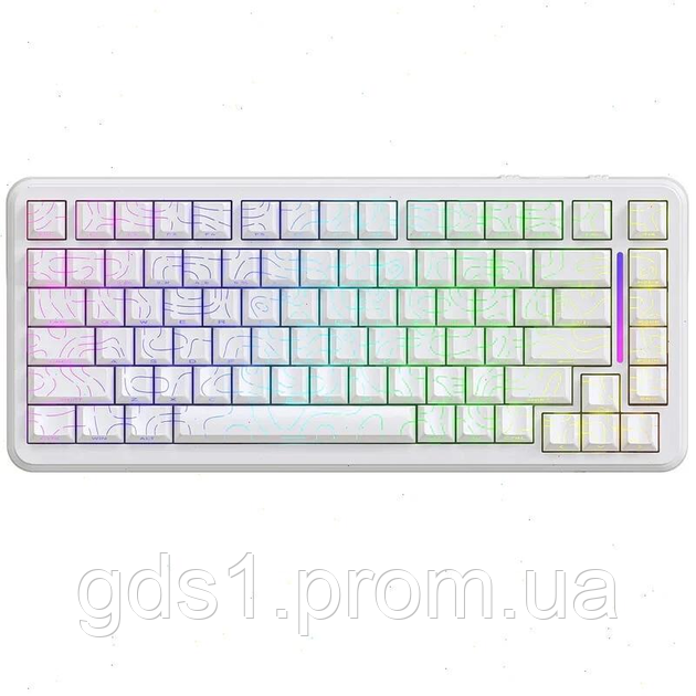 Клавіатура Магнітна ATTACK SHARK X82 PRO HE White Contour Бездротова Ігрова RGB. 2.4G/Bluetooth/Кабель. Батарея 5000mAh. - фото 1 - id-p2694809207
