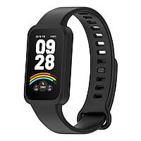 Силиконовый ремешок для Xiaomi Smart Band 9 Active / Redmi Smart Band 3 Black