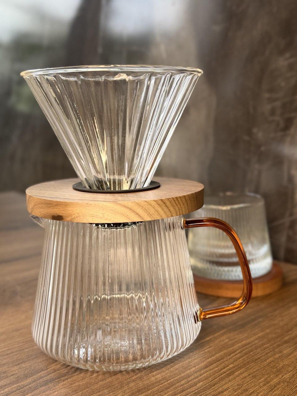 Пуровер скляний "Сідамо" 600 мл