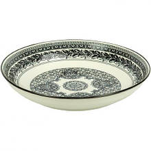 Тарілка керамічна 9-ка з візерунком D23*6,5см 700мл 6895-93 MZOPT