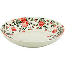 Тарілка керамічна 9-ка з візерунком D23*6,5см 700мл 6895-98 MZOPT